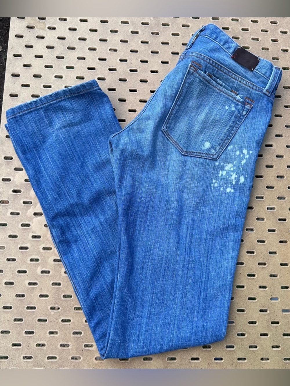 Banana Republic White Oak Cone Denim Light Wash Distressed Women's Jeans Size 27